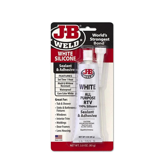 JB Weld White Silicone for Lens Installation